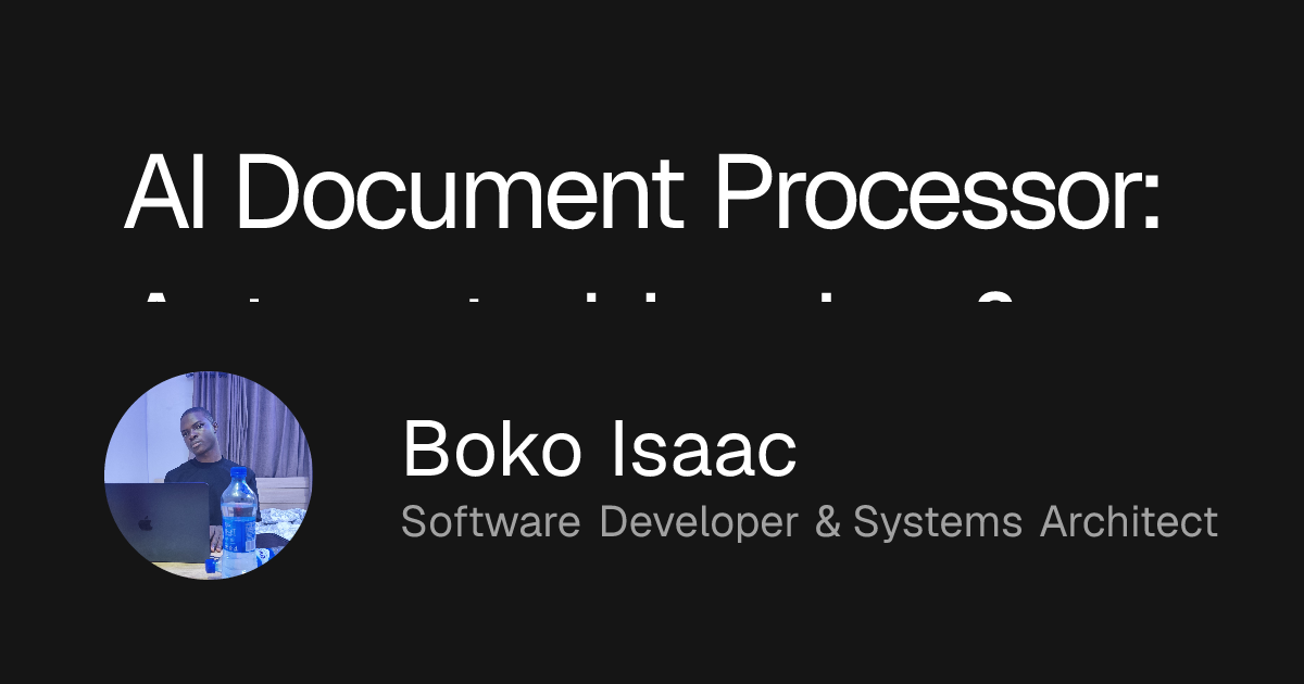 AI Document Processor: Automated Invoice & Receipt Extraction
